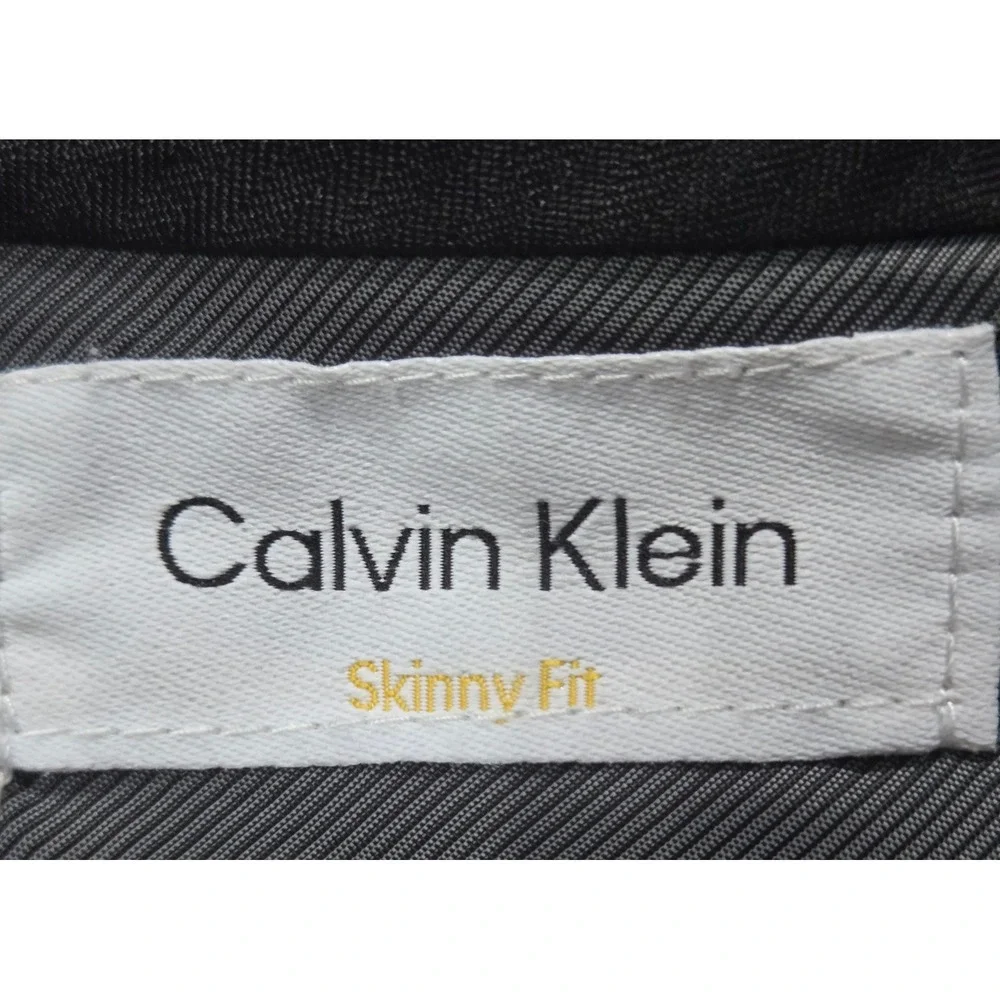 Calvin Klein Skinny Fit Dress Pants Men's 32x30 Charcoal Gray Recycled Stretch
